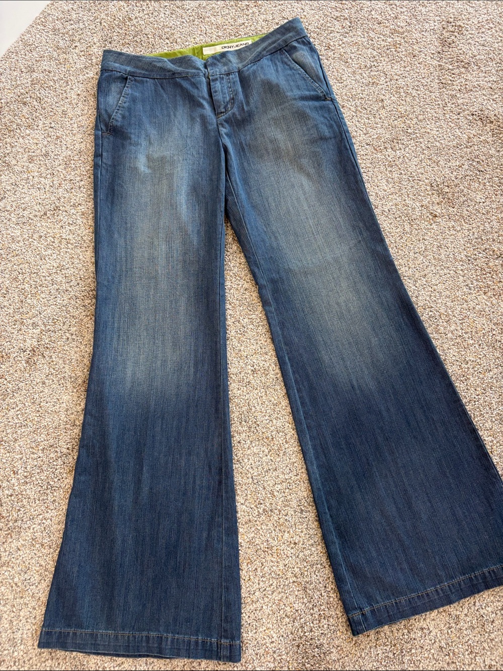 DKNY Wide-Leg Women's Trouser Jeans in  Blue